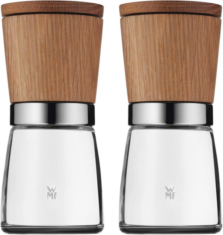 WMF Ceramill Nature Salz und Pfeffer Mühle Set 2-teilig, unbefüllt, für Salz, Pfeffer, Chilli, Salzm