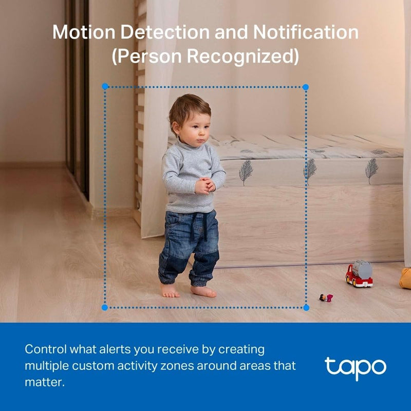 Tapo C201 360° WLAN-Überwachungskamera für Innenräume, 1080P, Nachtsicht, Bewegungserkennung, Zwei-W