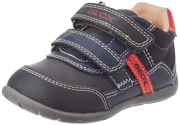 Geox Jungen B Elthan Boy A Erste Schritte 18 EU Navy Red, 18 EU Navy Red