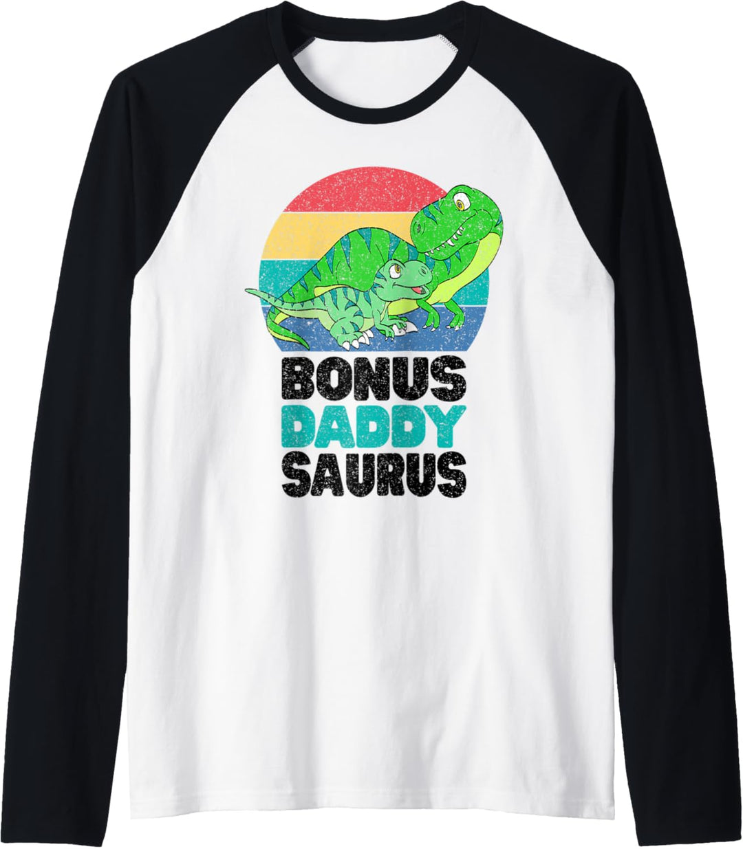 Bonus DaddySaurus Dinosaur T-Rex Dad Baby Family Matching Raglan