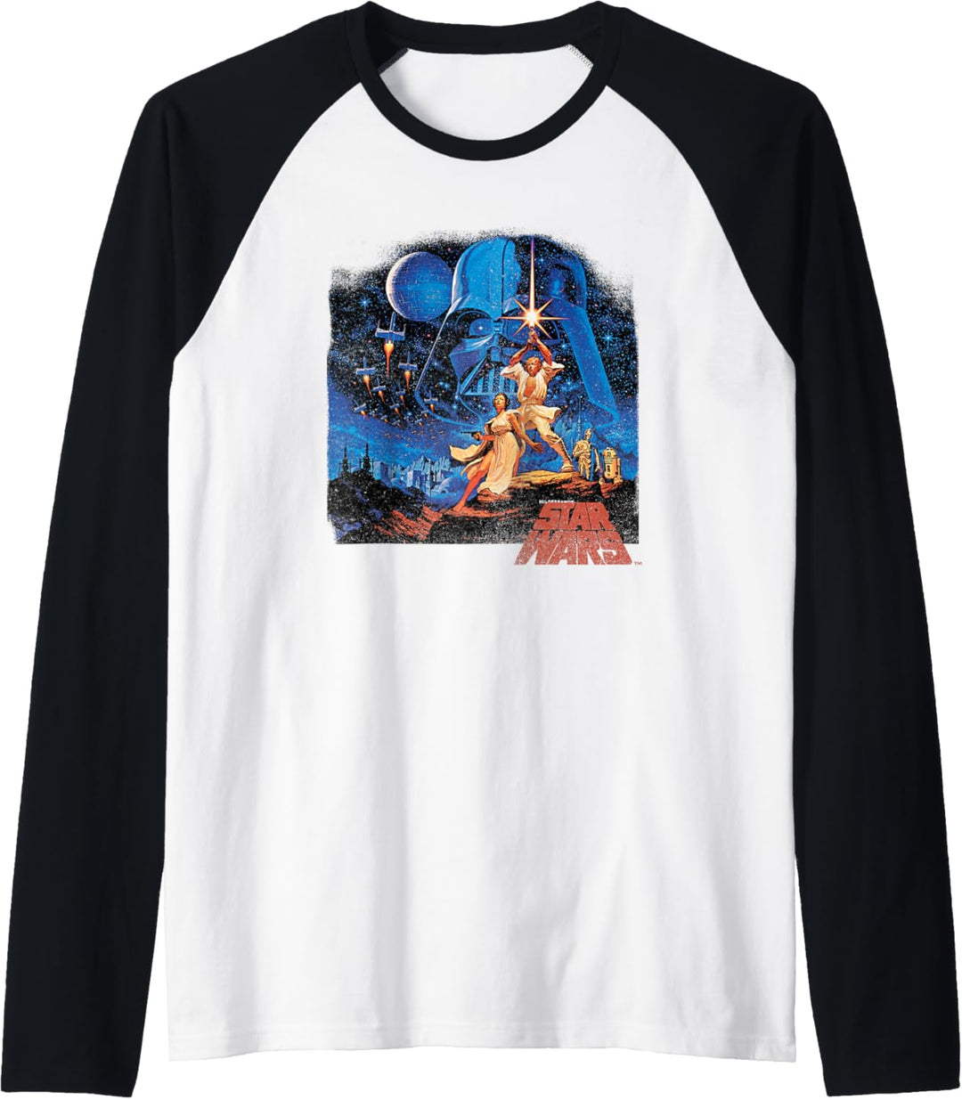 Star Wars A New Hope Classic Vintage Poster Raglan