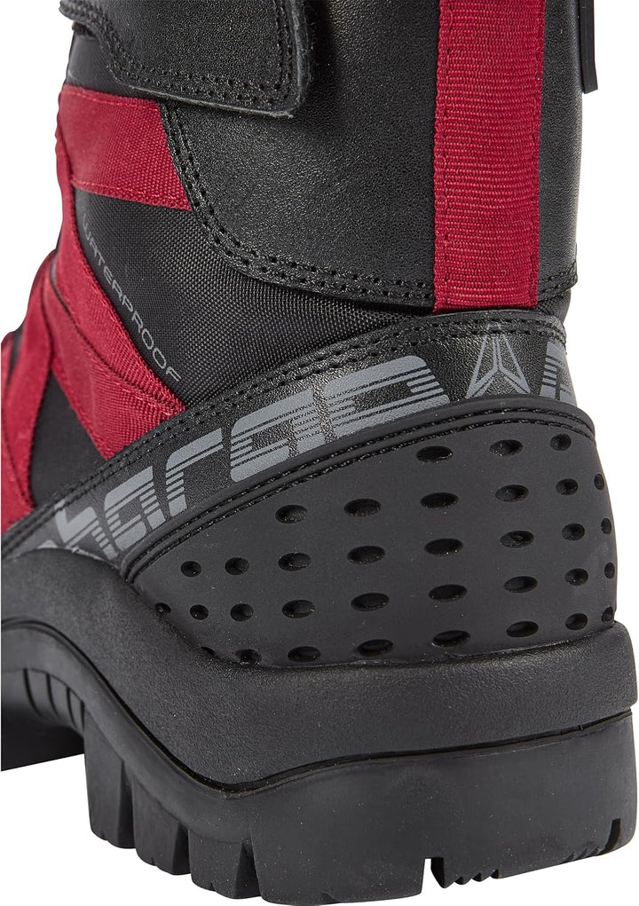 Pharao Siljan WP Damen Motorradschnürstiefel - Wasserdicht - Kurz - Schwarz 38 EU Schwarz, 38 EU Sch
