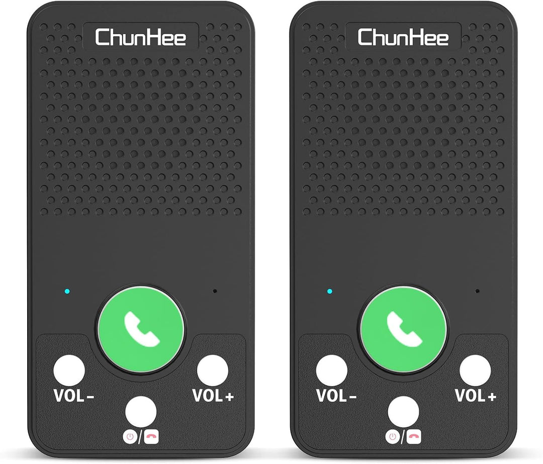 ChunHee Senioren Gegensprechanlage für Zuhause, Kabelloses Intercom 2er Set | Schnelle Hilfe per Tas