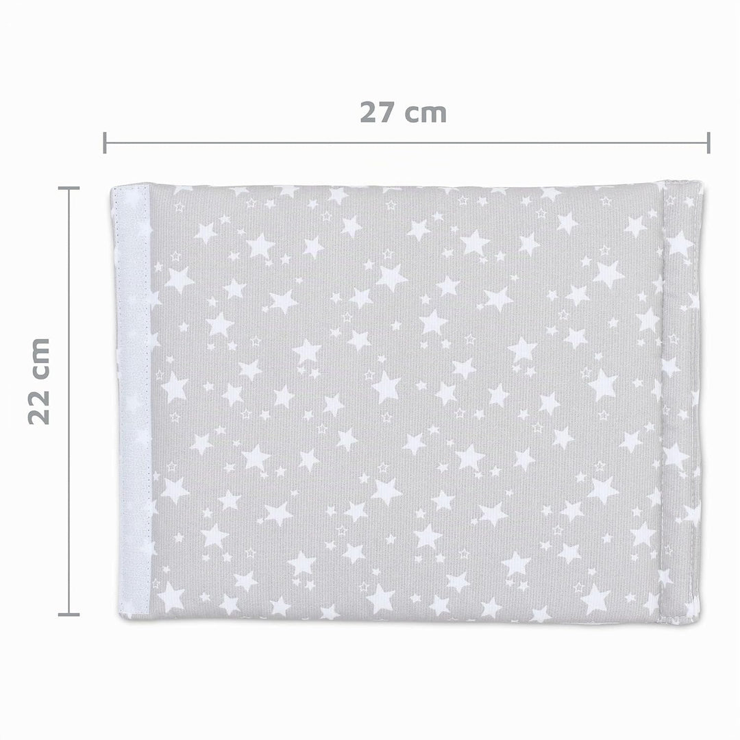 babybay Nestchen Ultrafresh Piqué passend für Modell Original, perlgrau Sterne weiss
