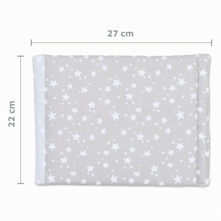 babybay Nestchen Ultrafresh Piqué passend für Modell Original, perlgrau Sterne weiss