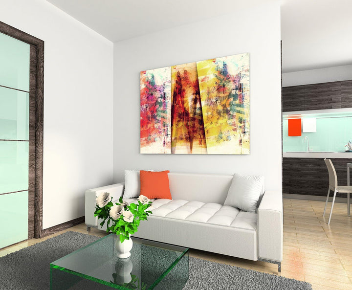 Paul Sinus Art 60x80cm Abstrakt268 - Kunstdruck auf Leinwand - Das Doppelleben -Abstrakte Bilder fer