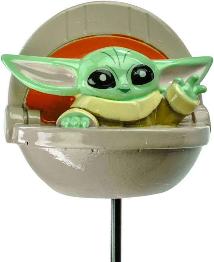 Gartenstecker Grogu - Star Wars Blumenstecker 38 cm dekorative Gartendekoration für Blumenbeet Rasen