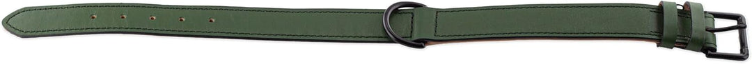Brute Strength Hundehalsband aus Leder - Dunkelgrün - XXL - 66-73 cm XXL - 66-73 cm Dunkelgrün, XXL