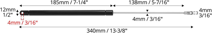 QWORK® 2 Stück Gasdruckfeder, Gasdruckdämpfer, Zubehör für Wohnwagen, Kompatibel mit Seitz Dometic H