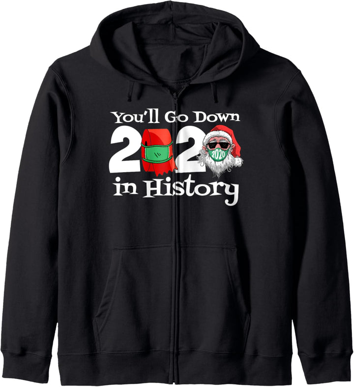 Weihnachten 2020 Youll gehen in die Geschichte Familie Kapuzenjacke