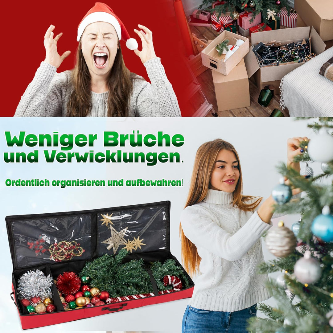 Weihnachtsbaum Lagerung Christmas Tree Aufbewahrungstasche mit Reissverschluss & Tragegriff, Tannenb