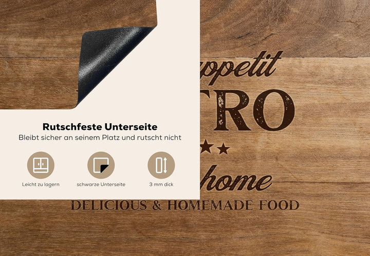 KitchenYeah© Herdabdeckplatte Einteilig Ceranfeld Abdeckplatte Küche Deko Ceranfeldabdeckung Herdabd