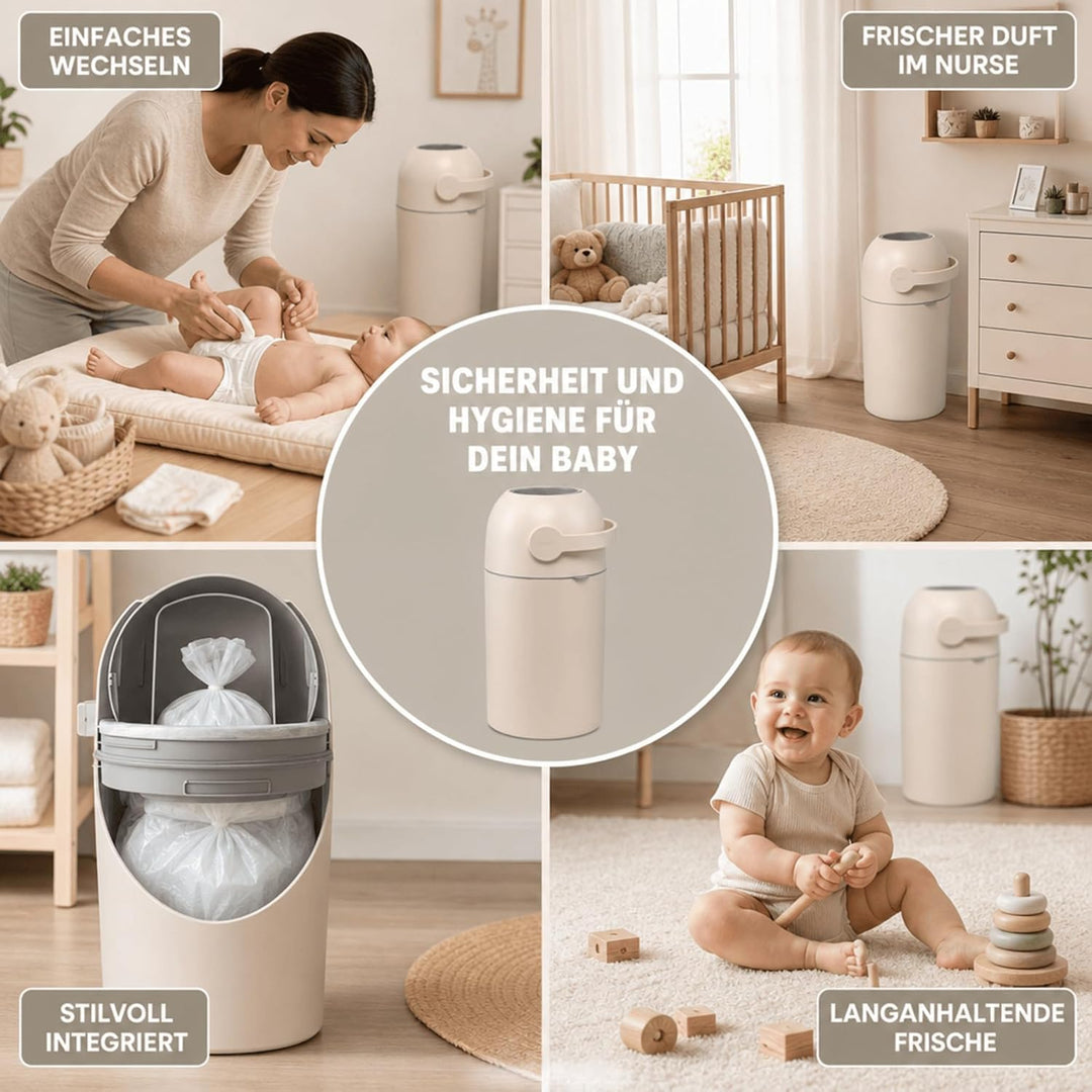 Set Magic Windeleimer Majestic &amp; Windel Blaubär | Kinderhaus Blaubär: Diaper Keeper 12L mit Geruchss