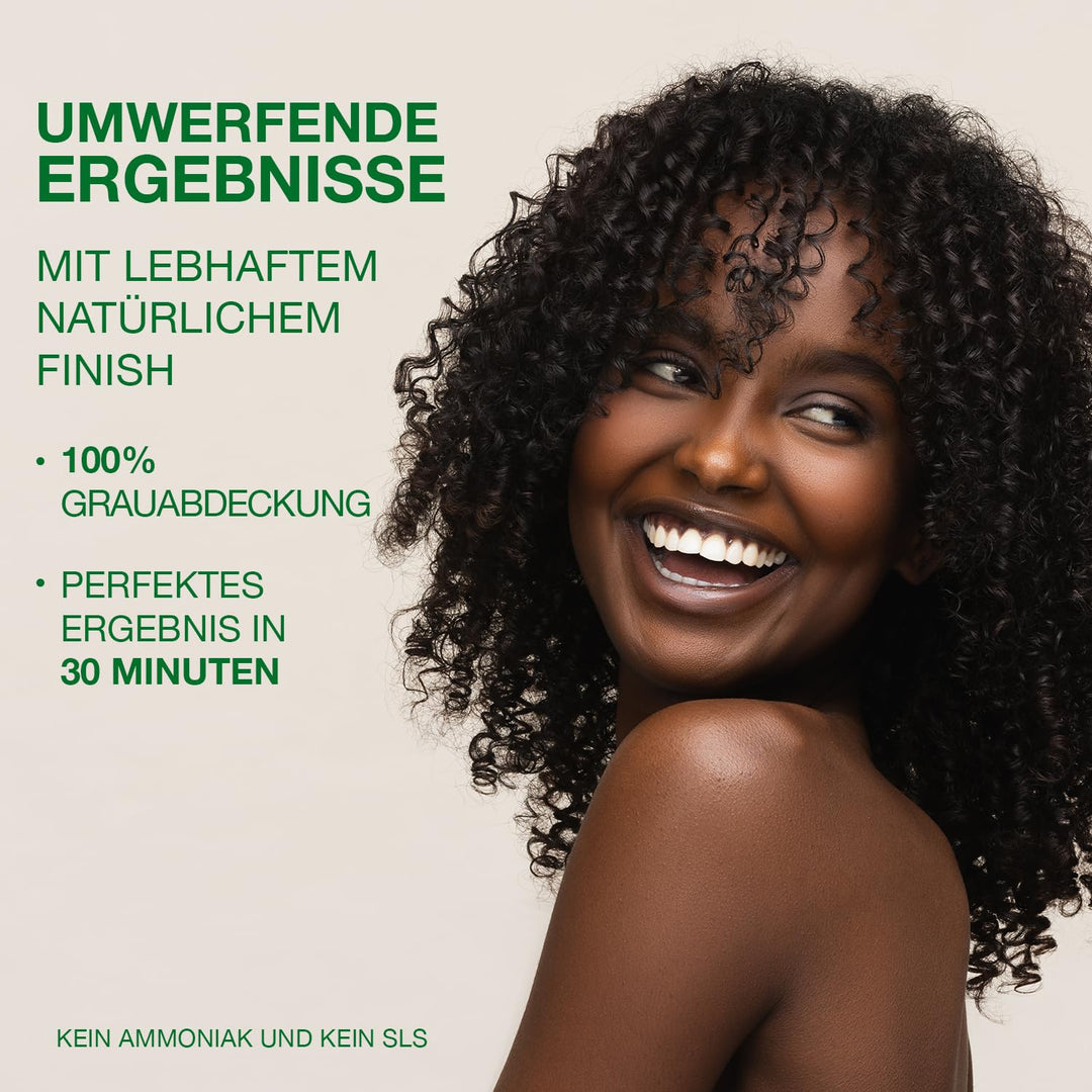 Schwarz 2.0 permanente Haarfabe mit natürlichen Inhaltsstoffen - Ohne Ammoniak Black-2.0, Black-2.0