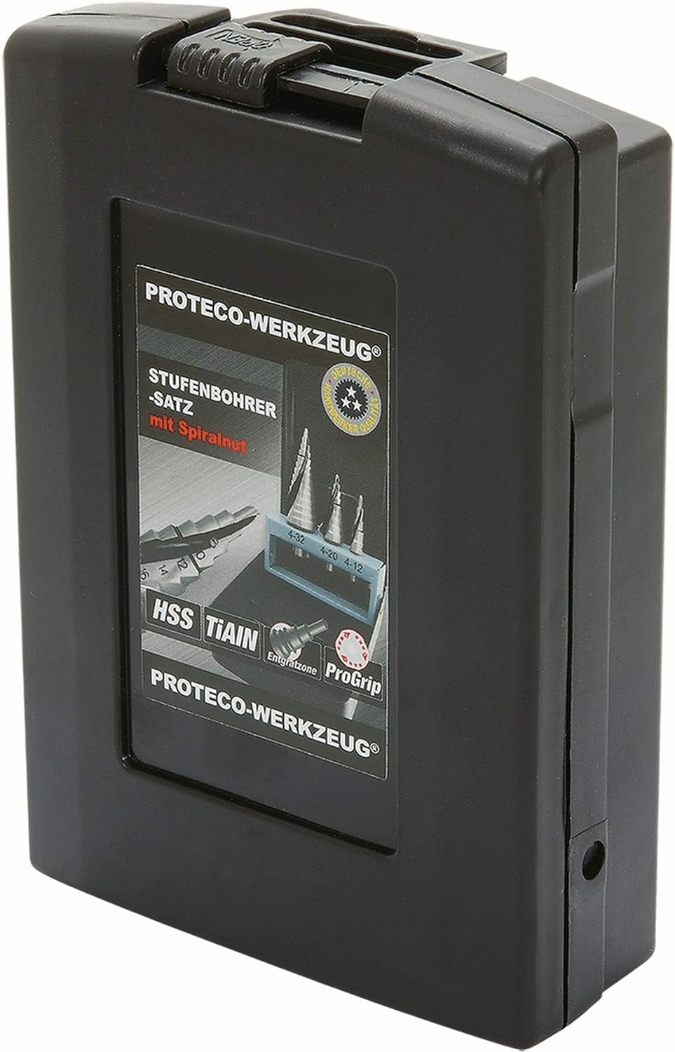 Proteco-Werkzeug® HSS Titan TIN TiALN Profi Stufenbohrer Konusbohrer Schälbohrer Metallbohrer Set 3-