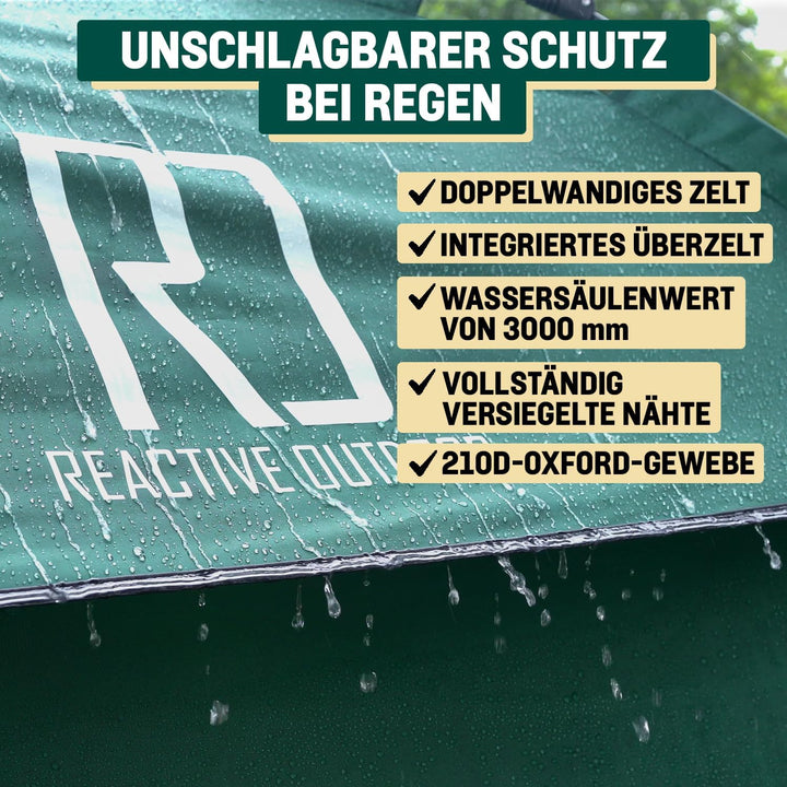 Reactive Outdoor Zelt - 3 Sekunden Zelt - 3 Sekunden Instant Pop Up Zelt - Einfache und schnelle Ein