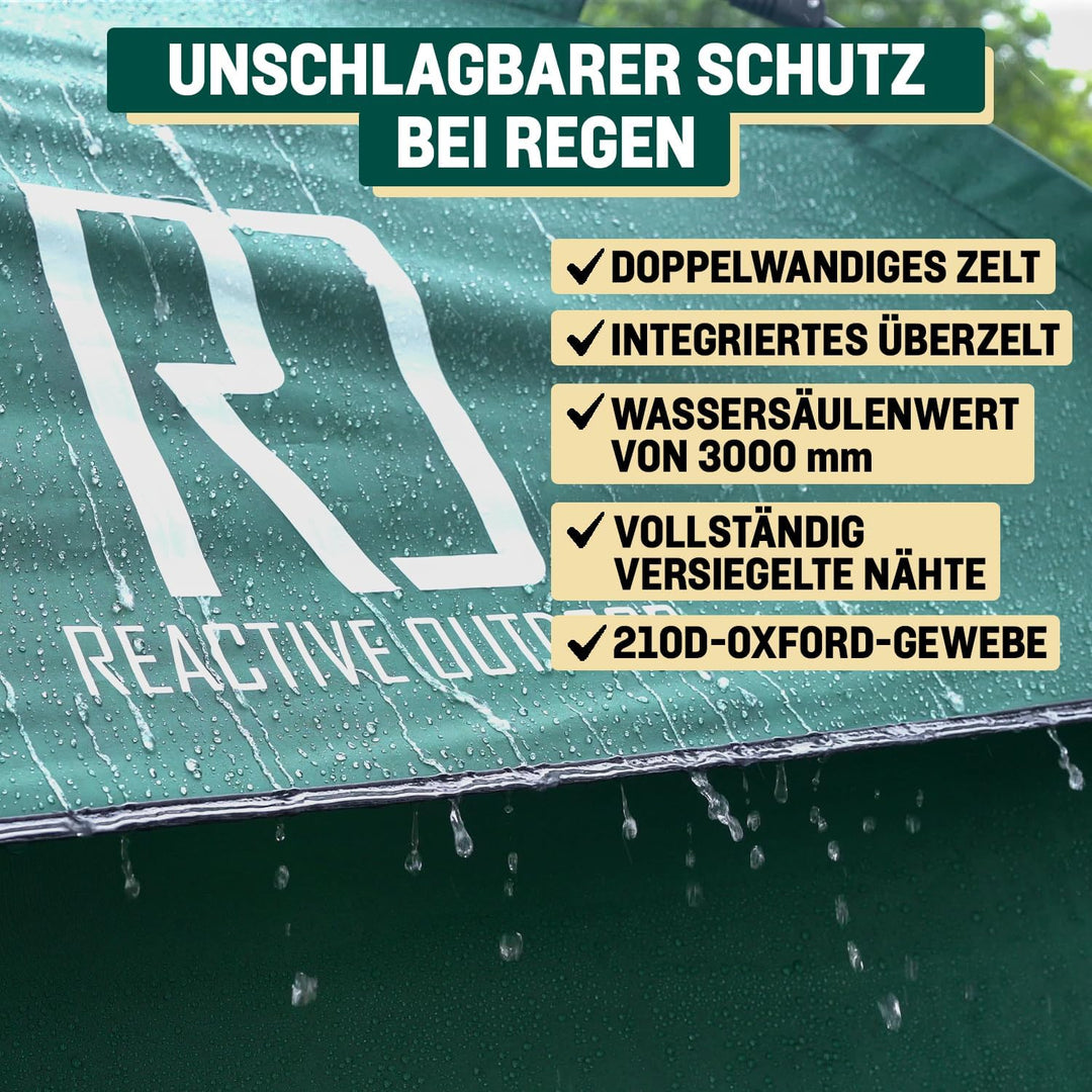 Reactive Outdoor Zelt - 3 Sekunden Zelt - 3 Sekunden Instant Pop Up Zelt - Einfache und schnelle Ein