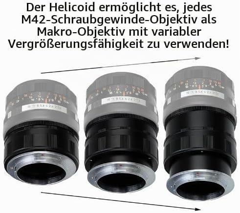 Fotodiox Macro Lens Mount Adapter Compatible with M42 Type 2 and Select Type 1 Lenses on Sony E-Moun