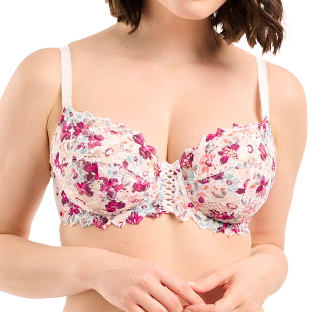 Sans Complexe Damen Arum Mosaic Bügel-BH, Bedruckt mit Roten Blumen, Persisch