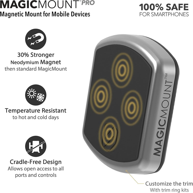 Scosche MPDB MagicMount Pro Universal Magnethalterung für Mobile Geräte in frustfreier Verpackung, S