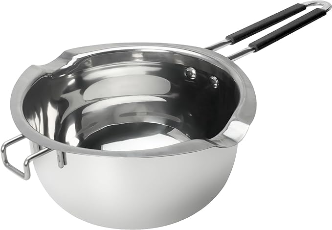 JEMESI Schokobrunnen -1200ml Chokoladen Schmelztiegel Edelstahl 304 - Wasserbad Schmelzschale,für Sc