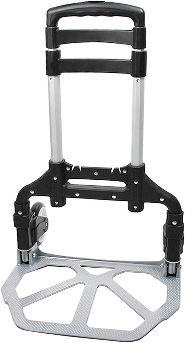 HELO Alu Transportkarre Sackkarre klappbar (EIN-Knopf Bedienung), Handkarre bis 85 kg belastbar bei