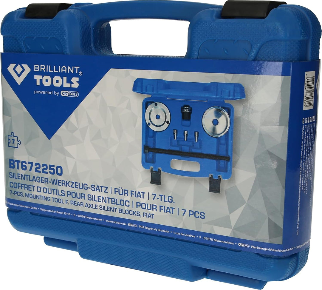 BRILLIANT TOOLS BT672250 Fiat Silentlager-Werkzeug-Satz, 7-Tlg [Powered by KS TOOLS]