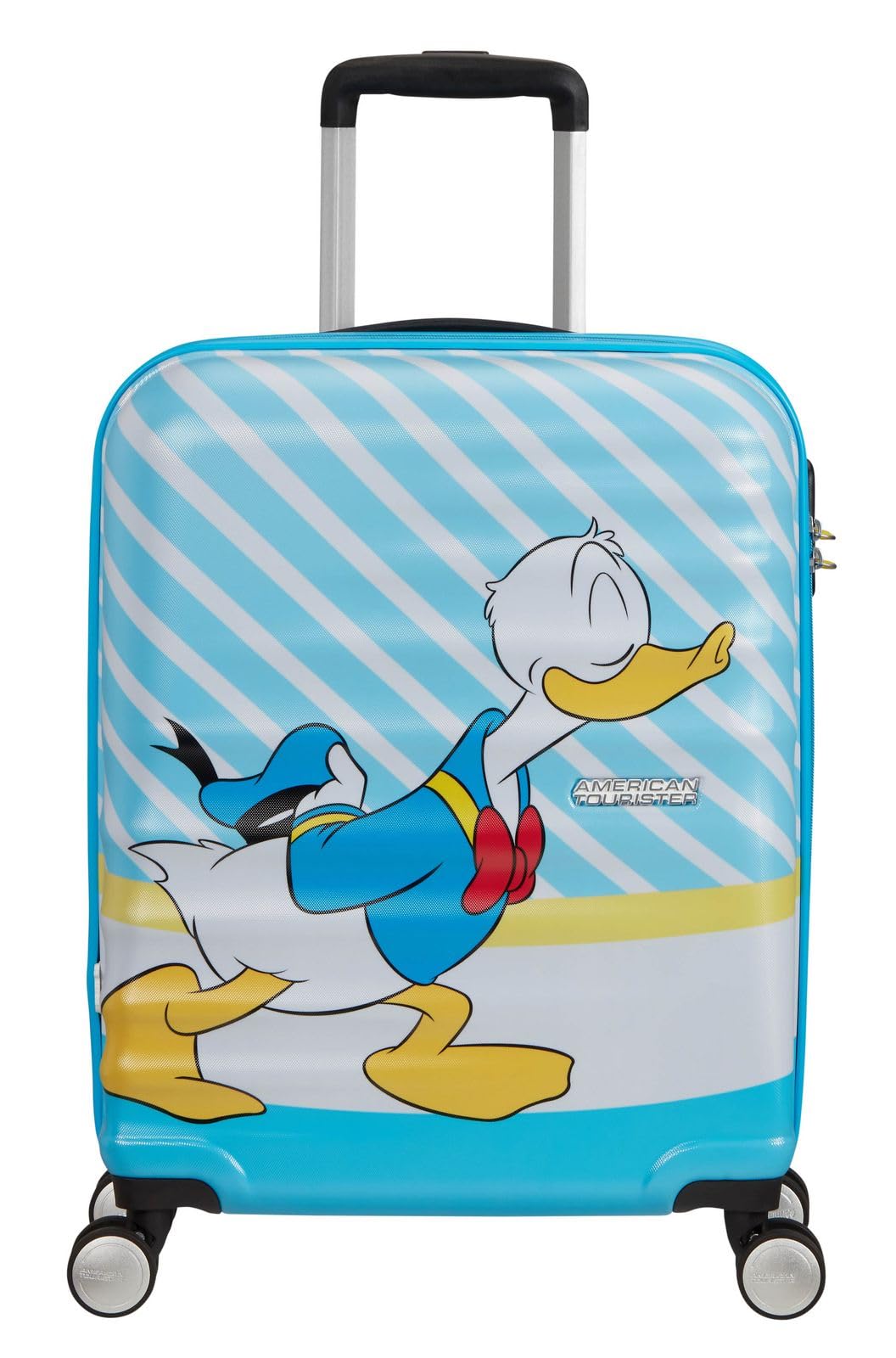 American Tourister Wavebreaker Disney - Spinner S, Kindergepäck, 55 cm, 36 L, Mehrfarbig (Donald Blu