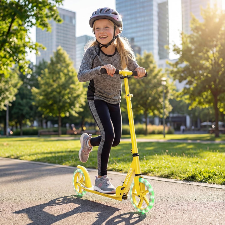 COSTWAY Scooter Roller klappbar, Tretroller höhenverstellbar, Cityroller 100kg Tragkraft, Sport Kick