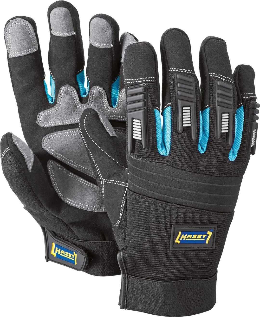 HAZET Mechaniker Handschuhe 1987-5XL | Abriebbeständige, Rutschfeste Handschuhe in Grösse XL | Atmun