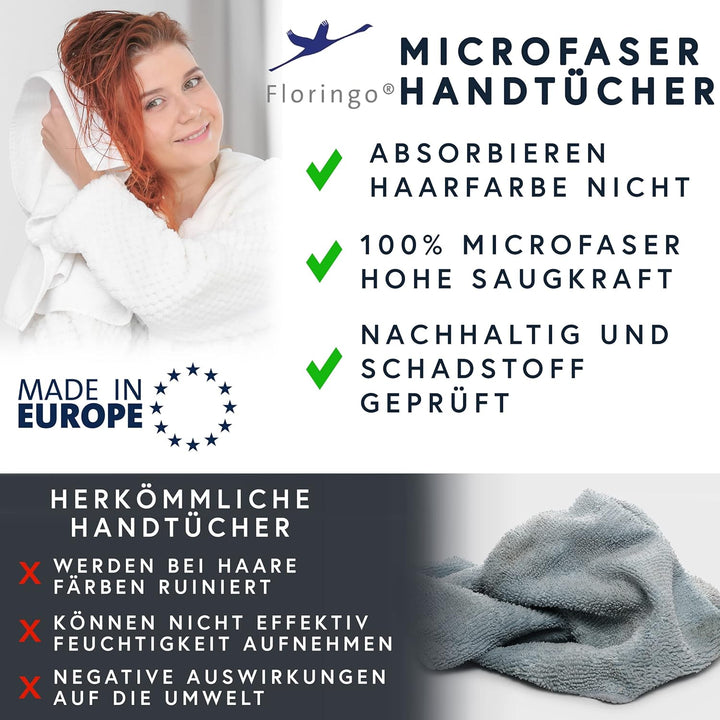 Moon 5er Pack Microfaser, Friseur, Handtücher, Salonhandtücher, ca. 70x130 cm von Floringo mit saugs