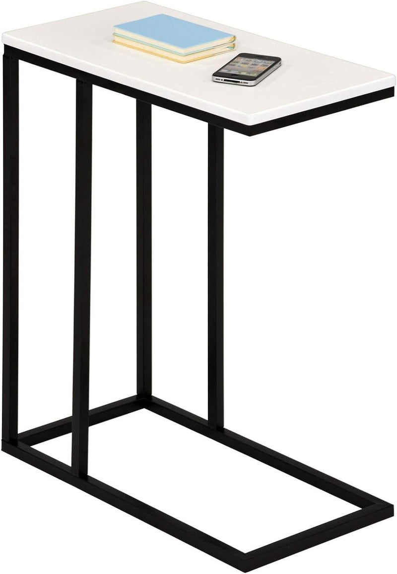 IDIMEX Beistelltisch Debora, praktischer Wohnzimmertisch in C-Form, schöner Couchtisch Tischplatte r
