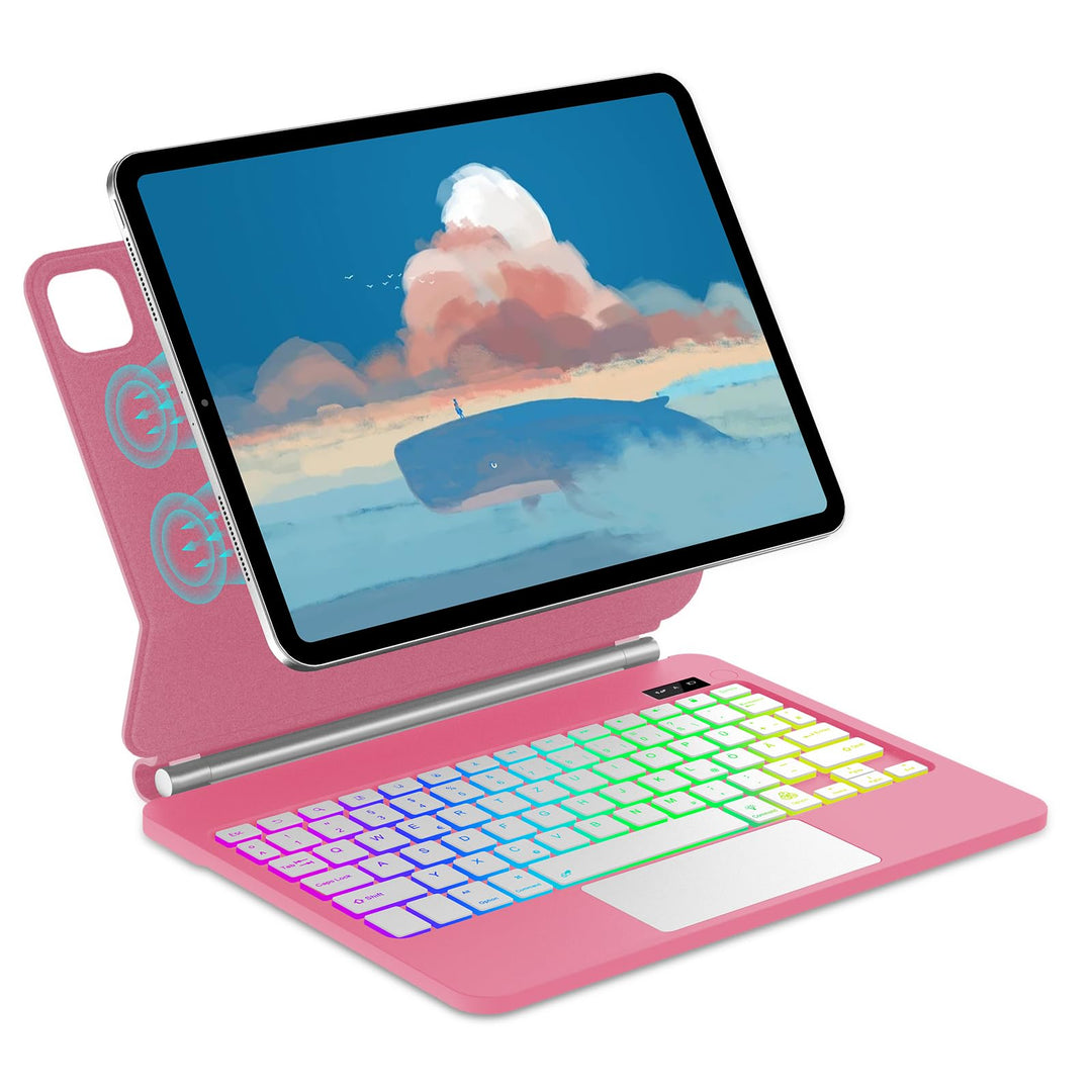 Magic Keyboard für iPad Air 11 Zoll (M4 2026, M3 2025, M2 2024)/iPad Pro 11"(4ª/3ª/2ª/1ª Gen) mit Mu