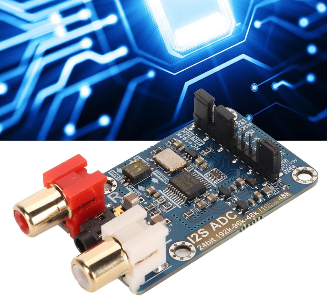 I2S ADC Card-Modul, Master-Slave-Modus, 24 Bit 192 K, 24 Bit 96 K, 24 Bit 48 K, 16 Bit 48 K, 3,5 Mm