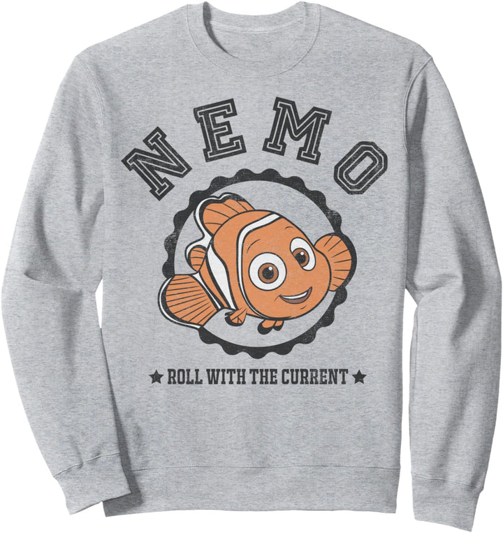 Disney Pixar Finding Dory Nemo Roll With It Text Sweatshirt
