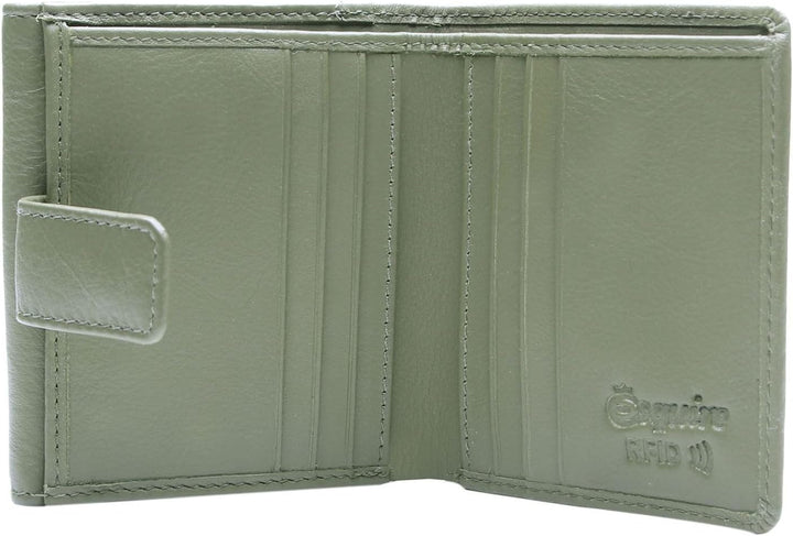 Esquire Peru Geldbörse RFID Leder 10 cm Einheitsgrösse Olive, Einheitsgrösse Olive