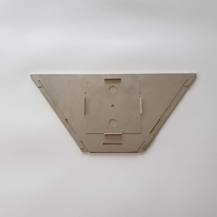 Feuerschale Fenit, demontierbare und steckbare Feuerschale (Motiv Welle Edelstahl), Motiv Welle Edel