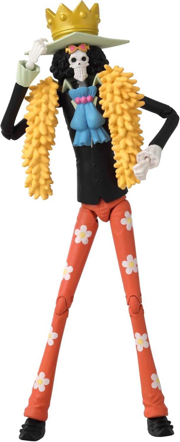 BANDAI – Anime Heroes - One Piece - Anime Heroes Figur 17 cm - Brook - 37006, Brook