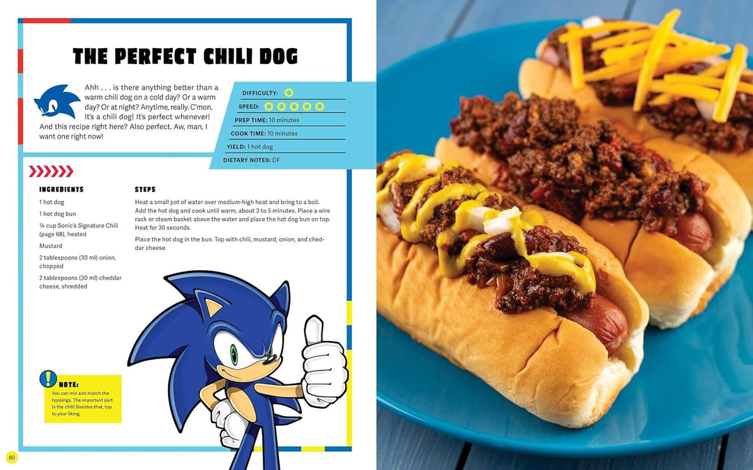 Sonic the Hedgehog: The Official Cookbook, Gebundenes Buch