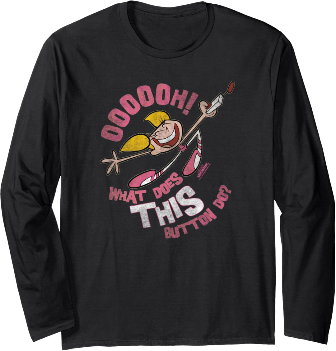 Dexter's Laboratory Dee Dee Button Langarmshirt