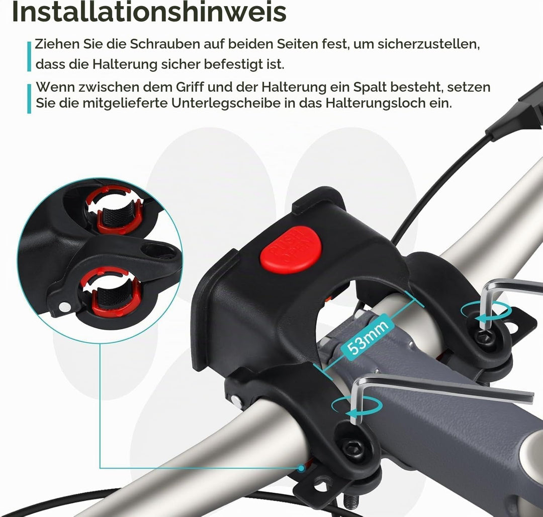 Hundefahrradkorb bis 3KG mit Lenkeradapter Φ53mm, Hundekorb Fahrrad Vorne Rucksack Schultertasche Au