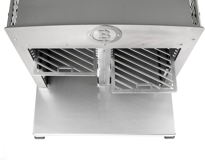 Beefer TwinPro mit herausnehmbarer Trennwand für doppelten GarraumI 800° Oberhitzegrill I Vollständi