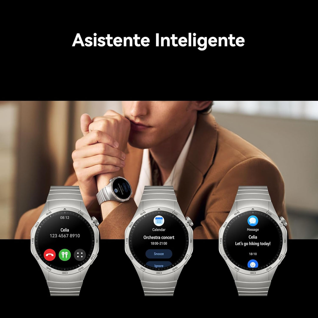 HUAWEI Watch GT 4 41mm, GPS, iOS & Android, Stainless Steel Case, Smartwatch, Bis zu 7 Tage Akkulauf