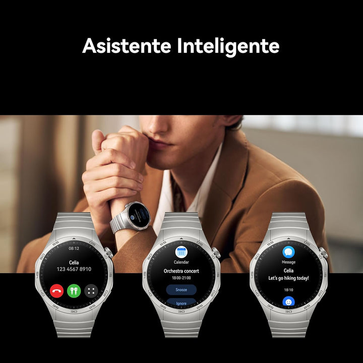 HUAWEI Watch GT 4 41mm, GPS, iOS & Android, Stainless Steel Case, Smartwatch, Bis zu 7 Tage Akkulauf