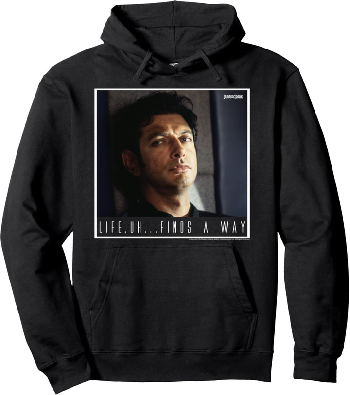 Jurassic Park Ian Malcolm Life Finds A Way C1 Pullover Hoodie