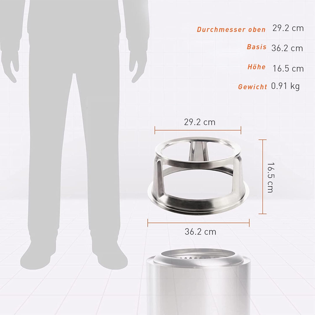 Solo Stove Aufsatz für Ranger Feuerschale | Edelstahl-Aufsatz zur Nutzung mit Solo Stove Gusseisenpl
