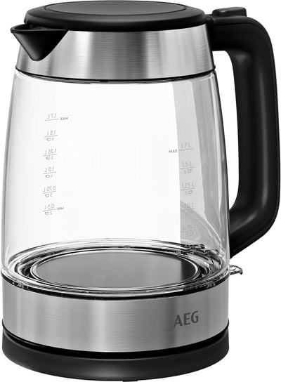 AEG GK4-1-4GB Wasserkocher / 2200 Watt / 1,7 l / entnehmbarer Kalkfilter / Wasserstandsanzeige mit L