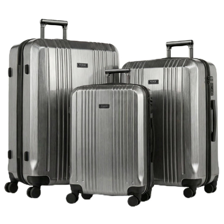 FERGÉ Kofferset Hartschale 3-teilig + TSA Schloss Cannes Trolley-Set - Handgepäck 55 cm, L und XL 3e