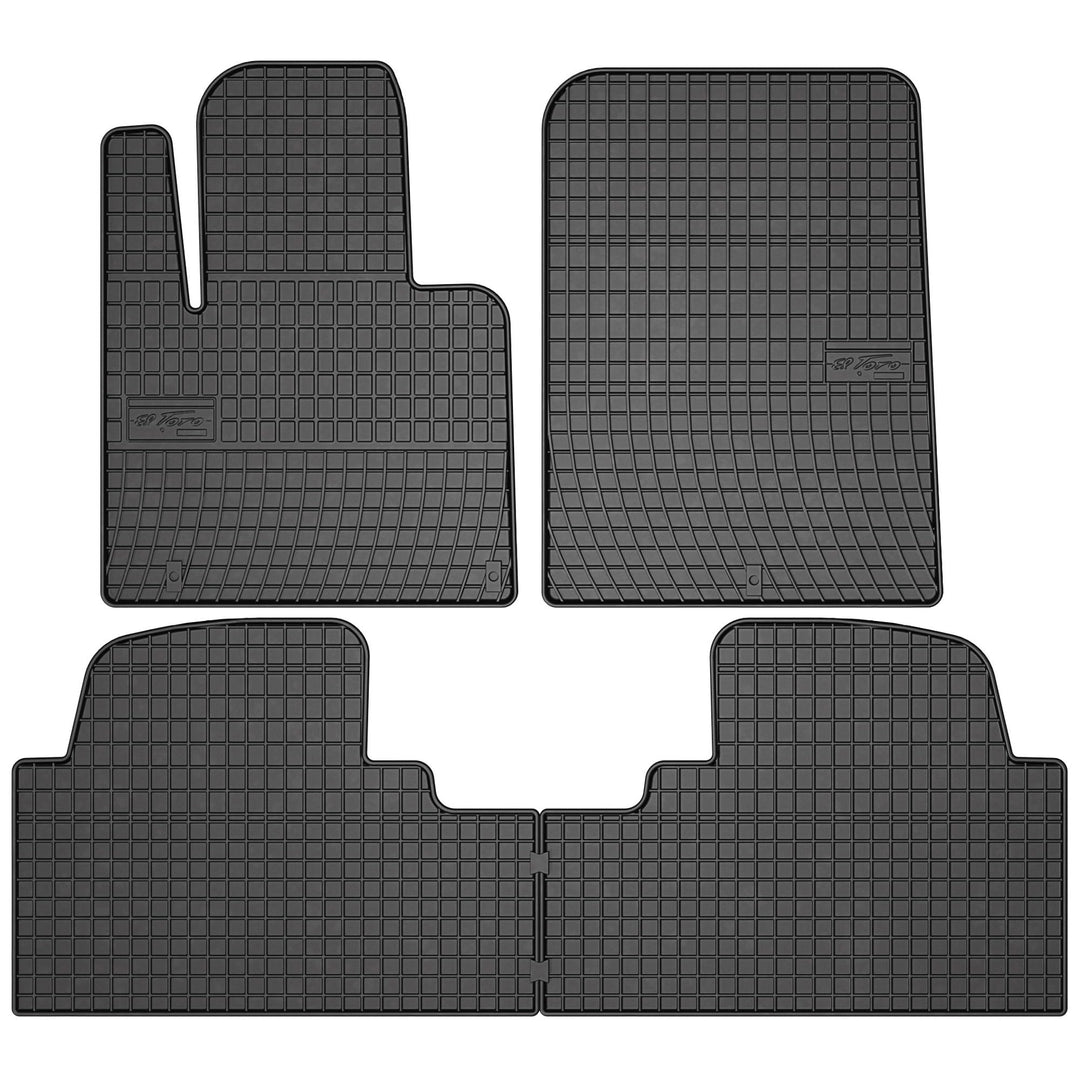 M MOTOS Gummimatten Auto Fussmatte passt für Hyundai Santa Fe III 2012-2018 Verbessern Sie Ihren Rei