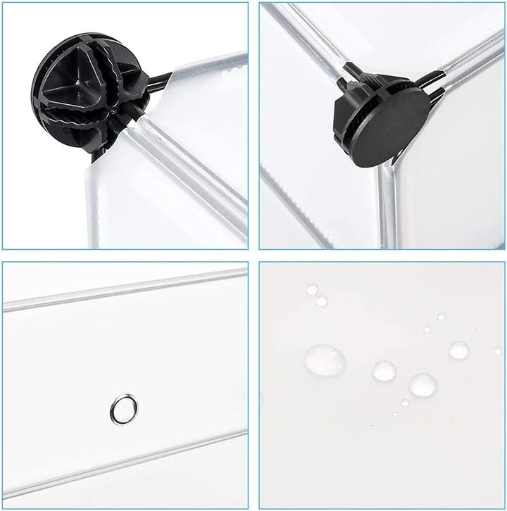 HUOLE DIY Kleiderschrank Regalsystem Schuhregal, modularer Kombischrank, platzsparendes Steckregalsy